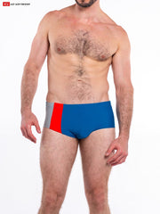 Go Softwear 4520 Men's Napoli Posing Swim Trunk - Deep Water Blue
