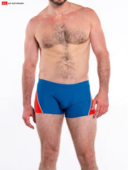 Go Softwear 4562 Herren Napoli quadratisch geschnittene Badehose - Tiefseeblau