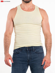 Go Softwear 4615 Men's So Cal Rib Tank Top - Lemon Grass