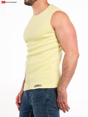 Go Softwear 4631 Men's So Cal Sleeveless Tee - Lemon Grass