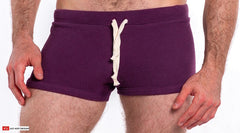 Go Softwear 4624 Men's So Cal 8" Lounge Short - Plum Wine