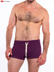Go Softwear 4624 Men's So Cal 8" Lounge Short - Plum Wine