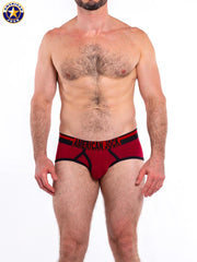 AMERICAN JOCK 8821 Men's Gym Brief - Crimson
