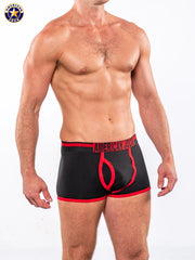 AMERICAN JOCK 8023 Men's Gym 7" Trunk - Black