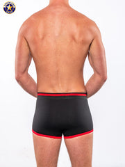AMERICAN JOCK 8023 Men's Gym 7" Trunk - Black