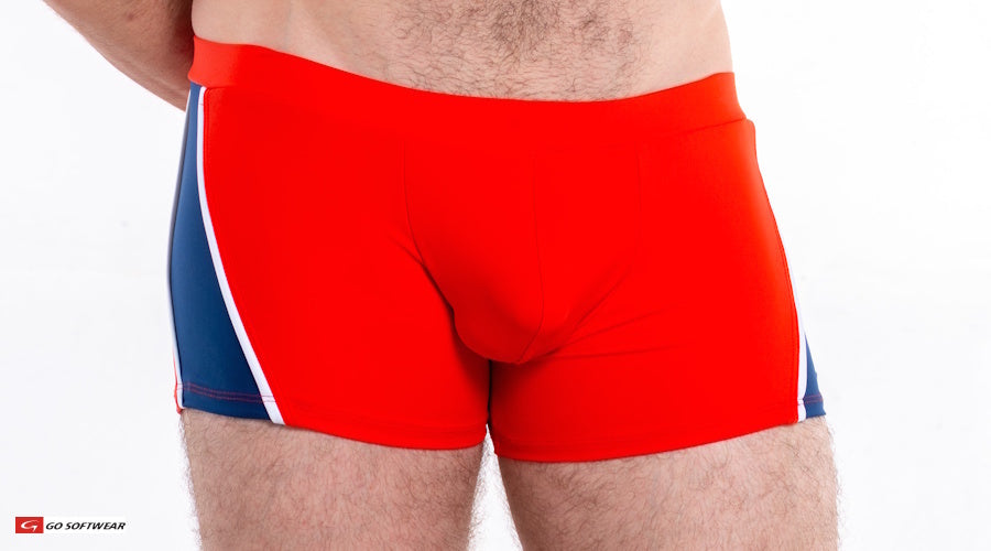 Go Softwear 4562 Herren-Badehose Napoli Sq-Cut - Golden Poppy