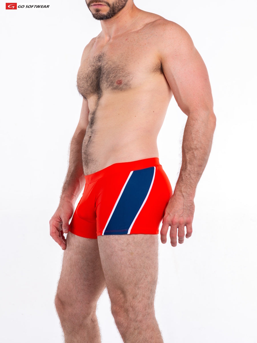 Go Softwear 4562 Herren-Badehose Napoli Sq-Cut - Golden Poppy