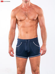 Go Softwear 4641 Men's 9" Sport Short w/Pockets - Navy