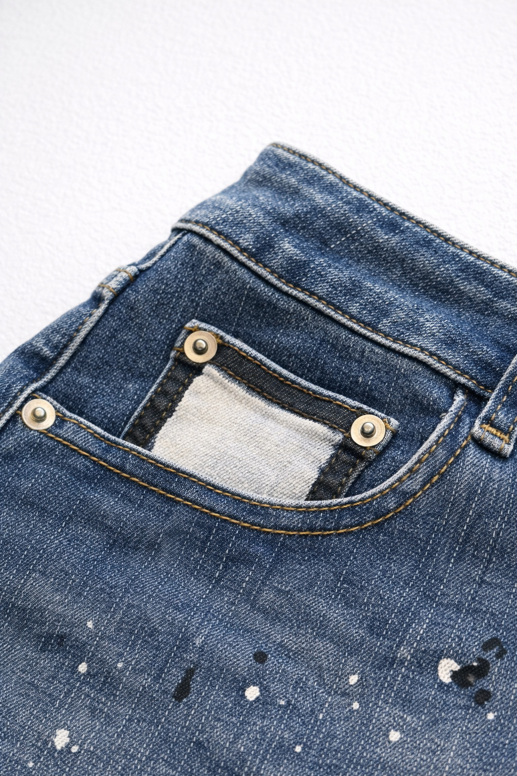 JJ Malibu Herren Studio Splash 1,5" Denim-Shorts - Indigo Dream