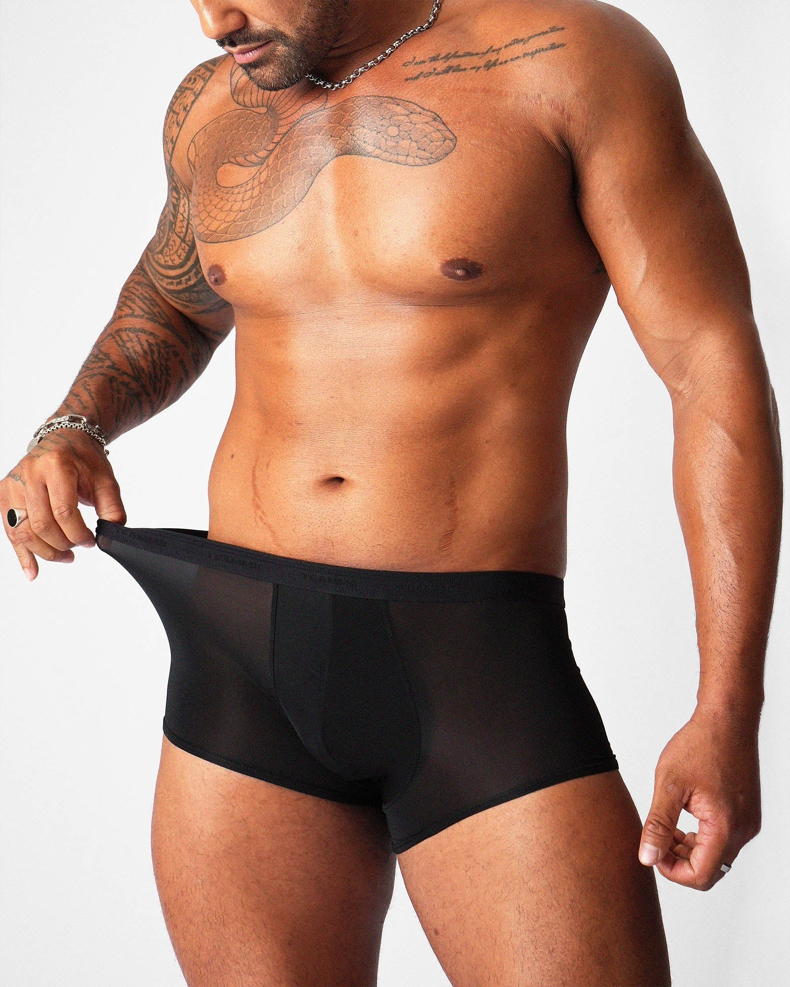 teamm8 Herren Allure Transparente Trunk - Noir
