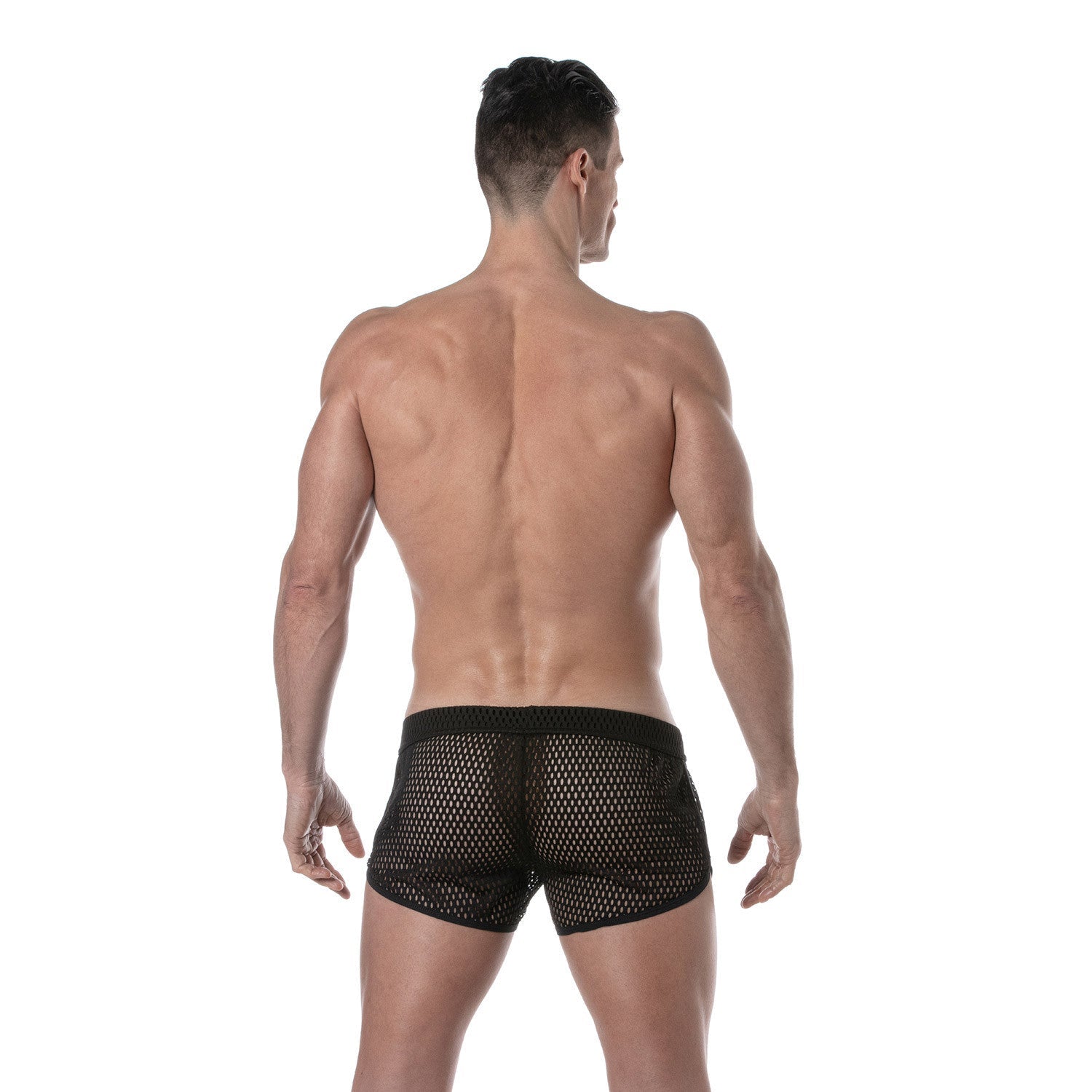 DURCHSICHTIGES MESH-SHORT