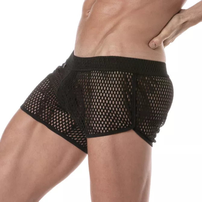 DURCHSICHTIGES MESH-SHORT