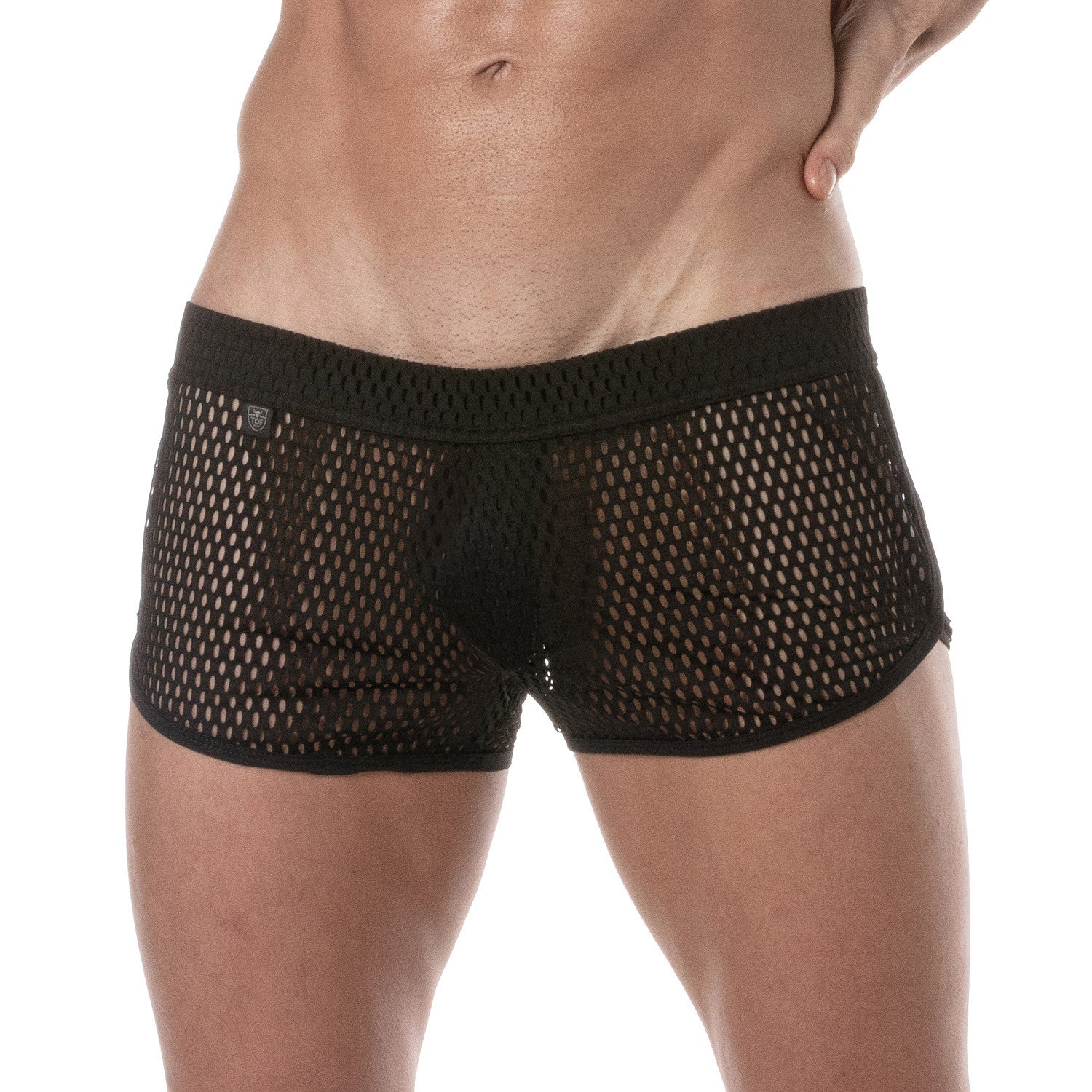 DURCHSICHTIGES MESH-SHORT