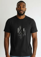 T-shirt 3D abstrait pour homme T.R. Premium - Noir