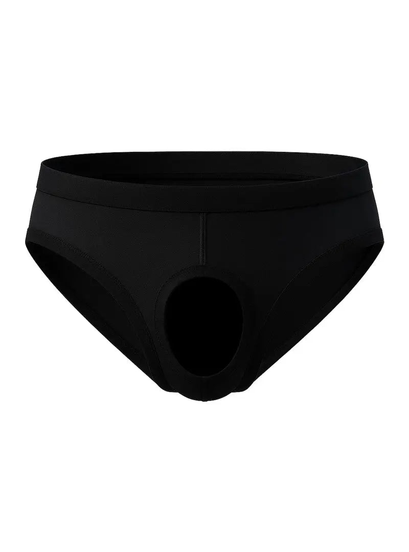 Tartarus Ultra-Stretch-Slip für Herren mit offenem Schritt, auffällige Unterwäsche