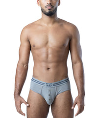 Nasty Pig Men's Thermo Classic Brief - Shark Grey/Fossil Grey