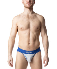 Nasty Pig Third Base Jockstrap Underwear - Quartz Blue/White