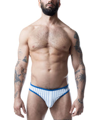 Nasty Pig Third Base Profile Low-Rise Brief Underwear - White/Quartz Blue