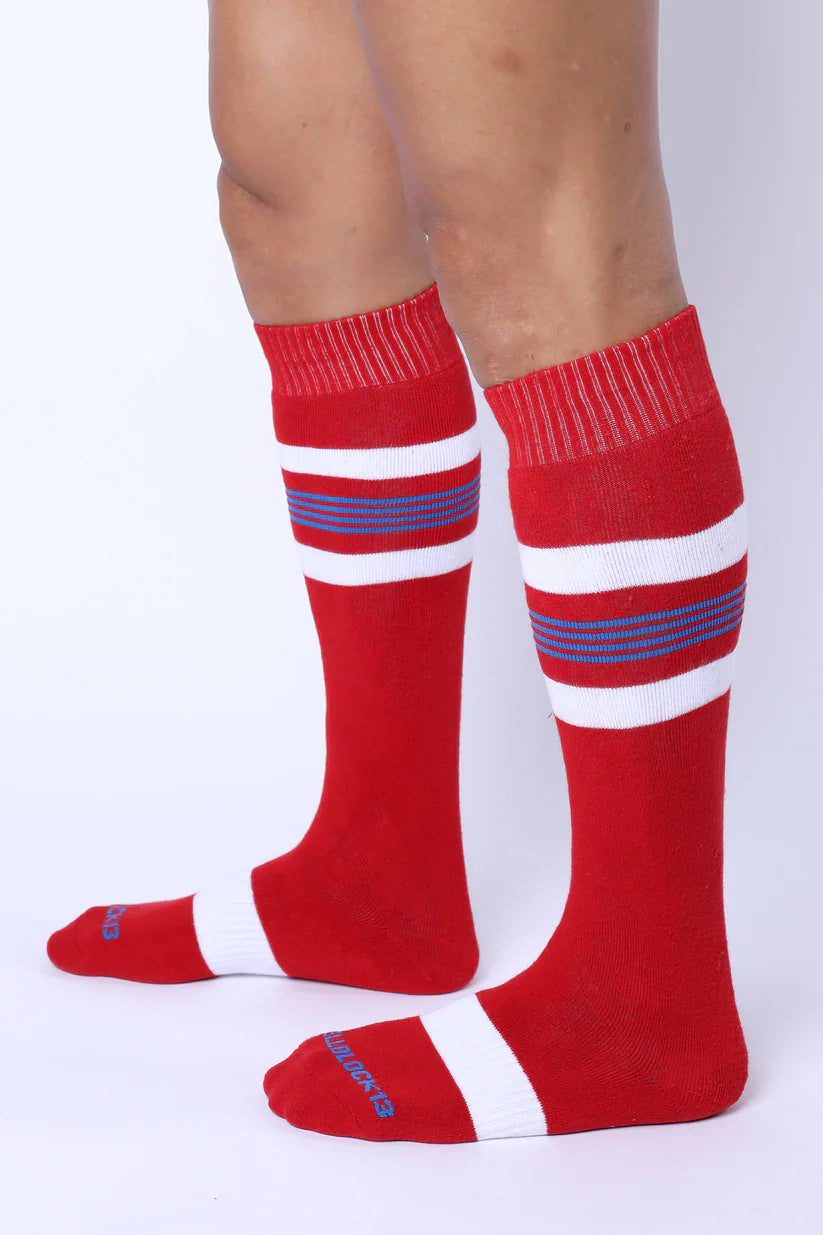 TIGHT END KNEE HIGH SOCKS - 4 COLORS
