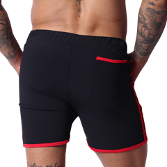 Typer Black Shorts back view by Gigo Underwear