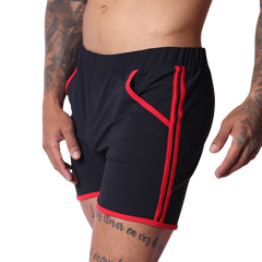 Typer Black Shorts front view by Gigo Underwear
