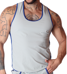Typer Gray Tank by Gigo Underwear