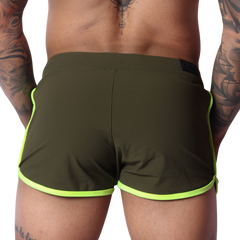 Typerhot Green Shorts back view by Gigo Underwear