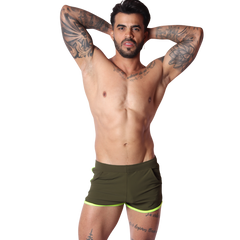 Typerhot Green Shorts on model by Gigo Underwear