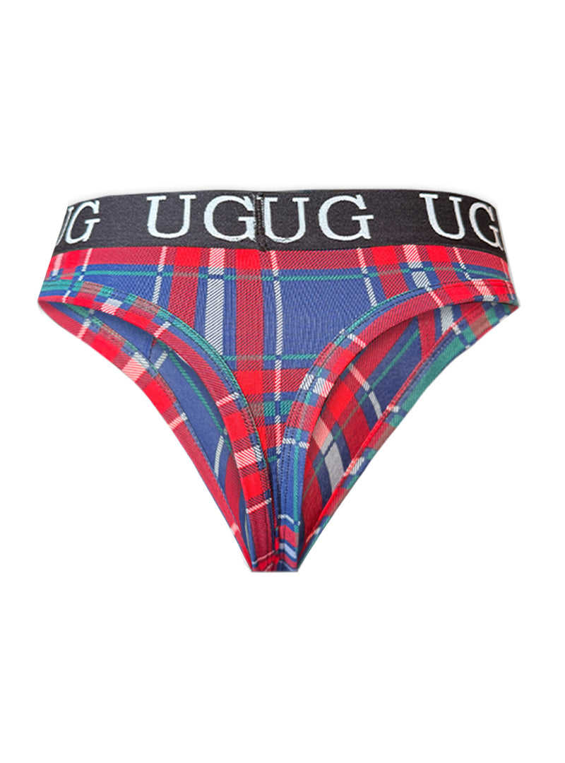 Country Style Plaids Comfort Thong