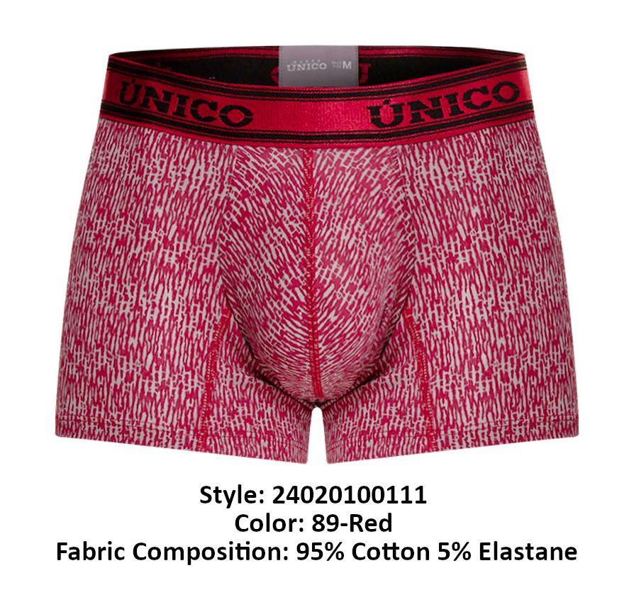 Unico 24020100111 Tallo Trunks Color 89-Red