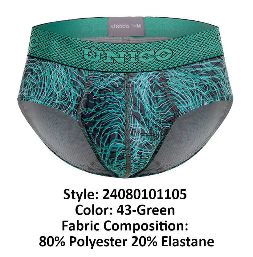 Unico 24080101105 Cairel Briefs Color 43-Green