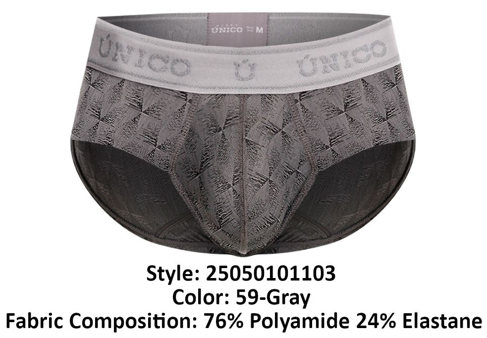 Slip Chisell Unico 25050101103, couleur : 59 - Gris