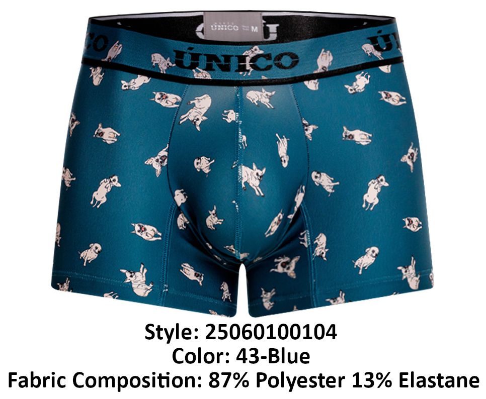 Unico 25060100104 Boxer Chihuahua Couleur 43-Bleu