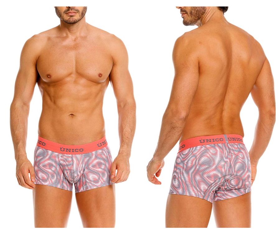 Unico 26020100116 Gerippte Boxershorts Farbe 22-Pink