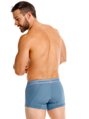 Blue unicorn mens boxer briefs with fitted waistband in premium athletic comfort fabric color 46-blue