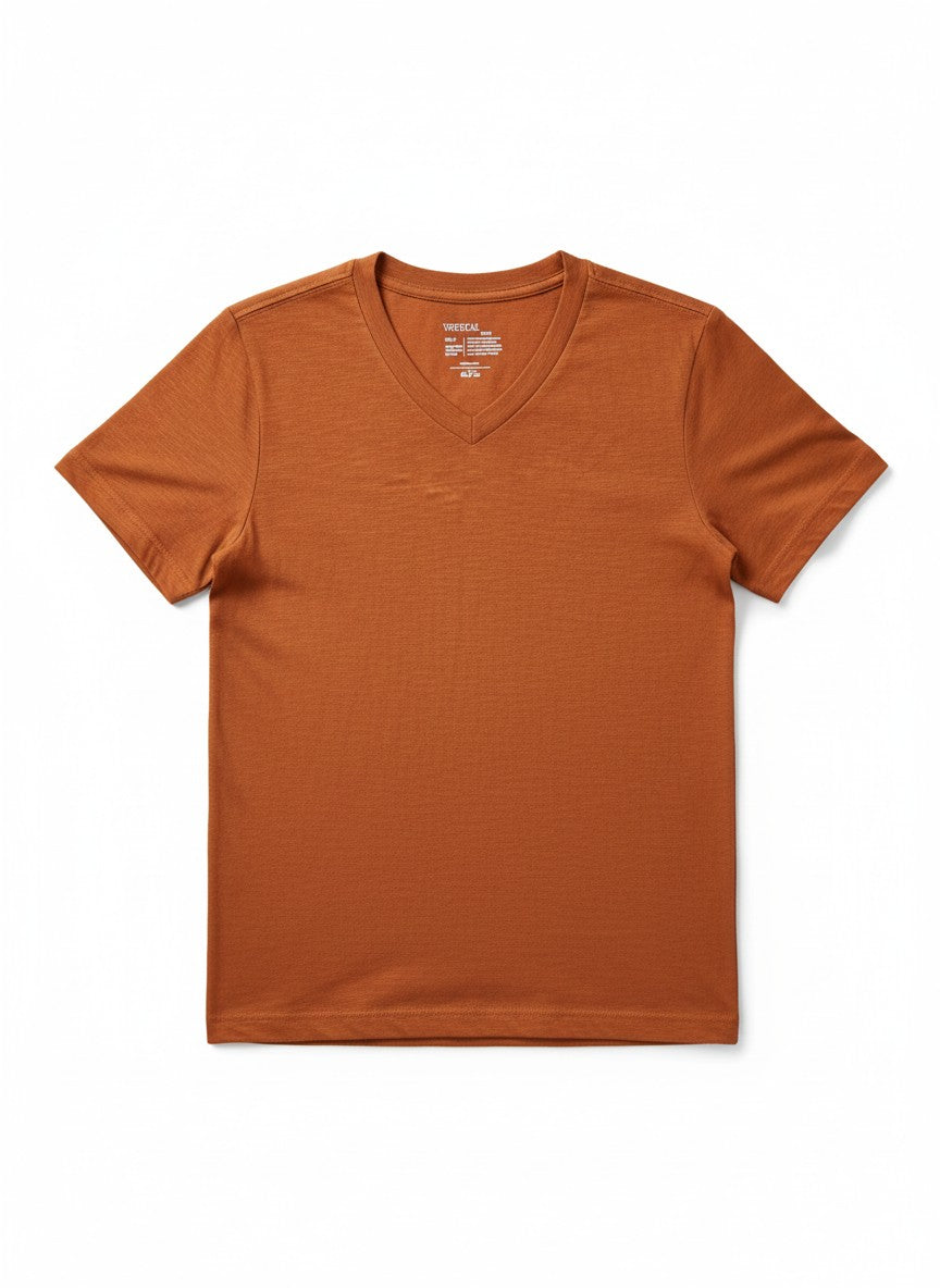 Vertical Sport Men's Slub Textured V-Neck Tee