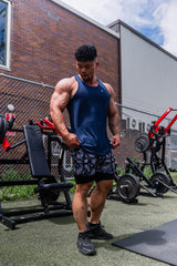 Débardeur de musculation à séchage rapide pour homme Jed North - Bleu marine minuit