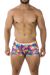 Boxer imprimé Xtremen 91173 Cubes de couleur