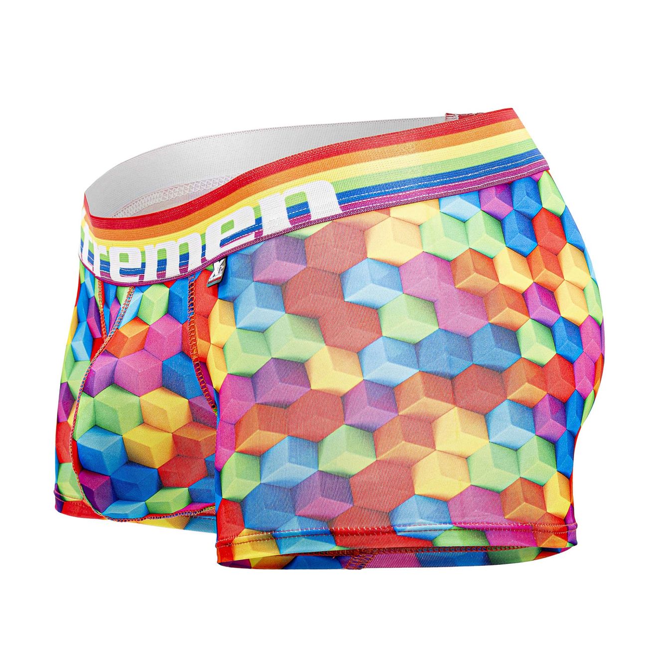 Boxer imprimé Xtremen 91173 Cubes de couleur