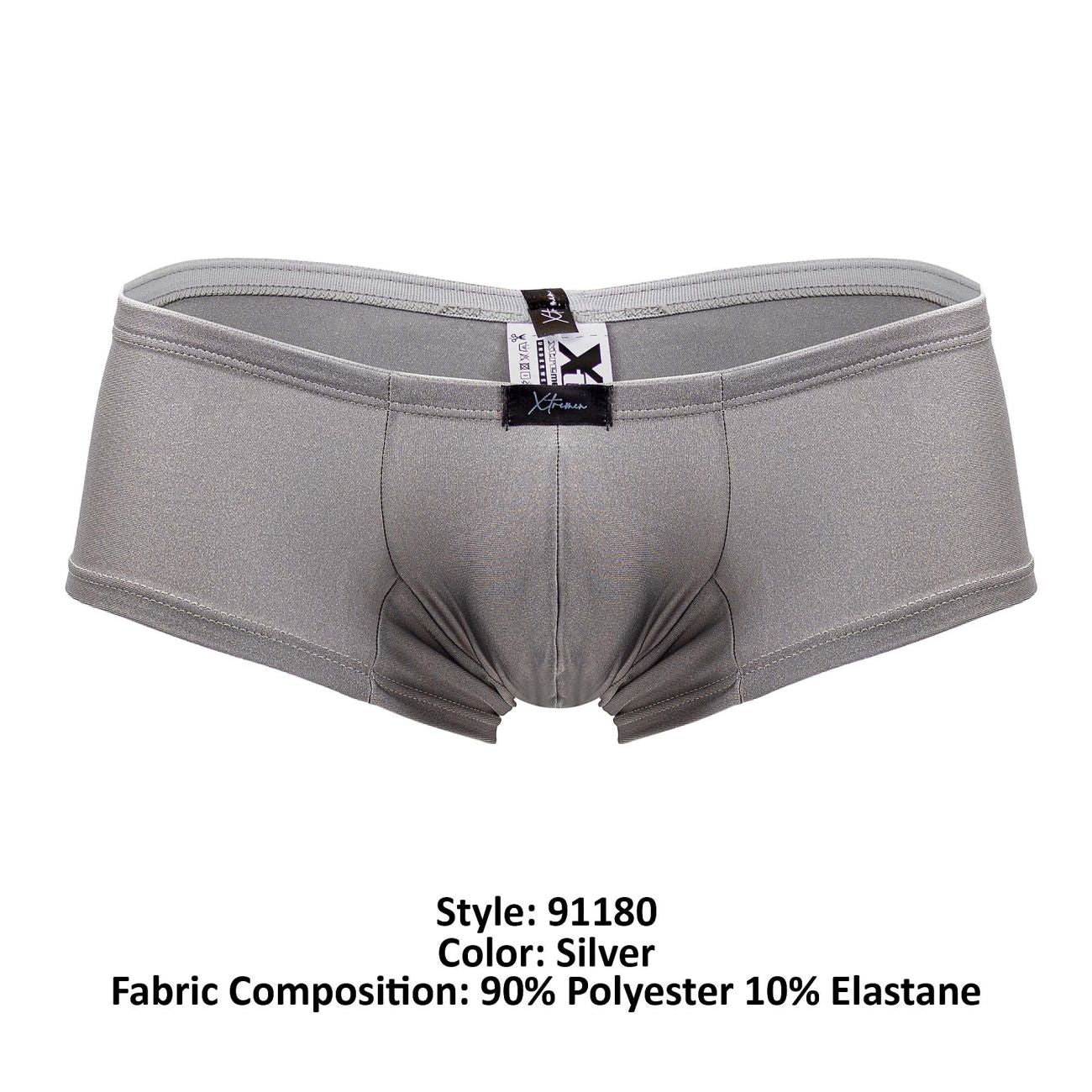 Boxer en microfibre Xtremen 91180 Couleur argent