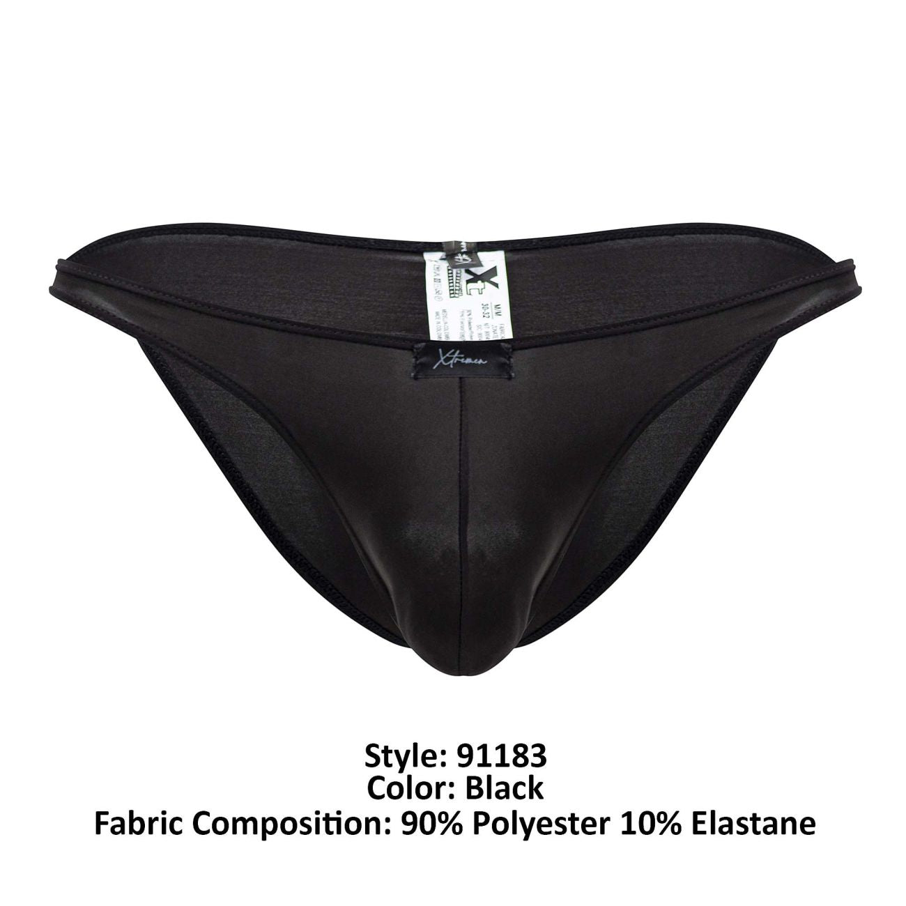 Bikini en microfibre Xtremen 91183 Couleur Noir