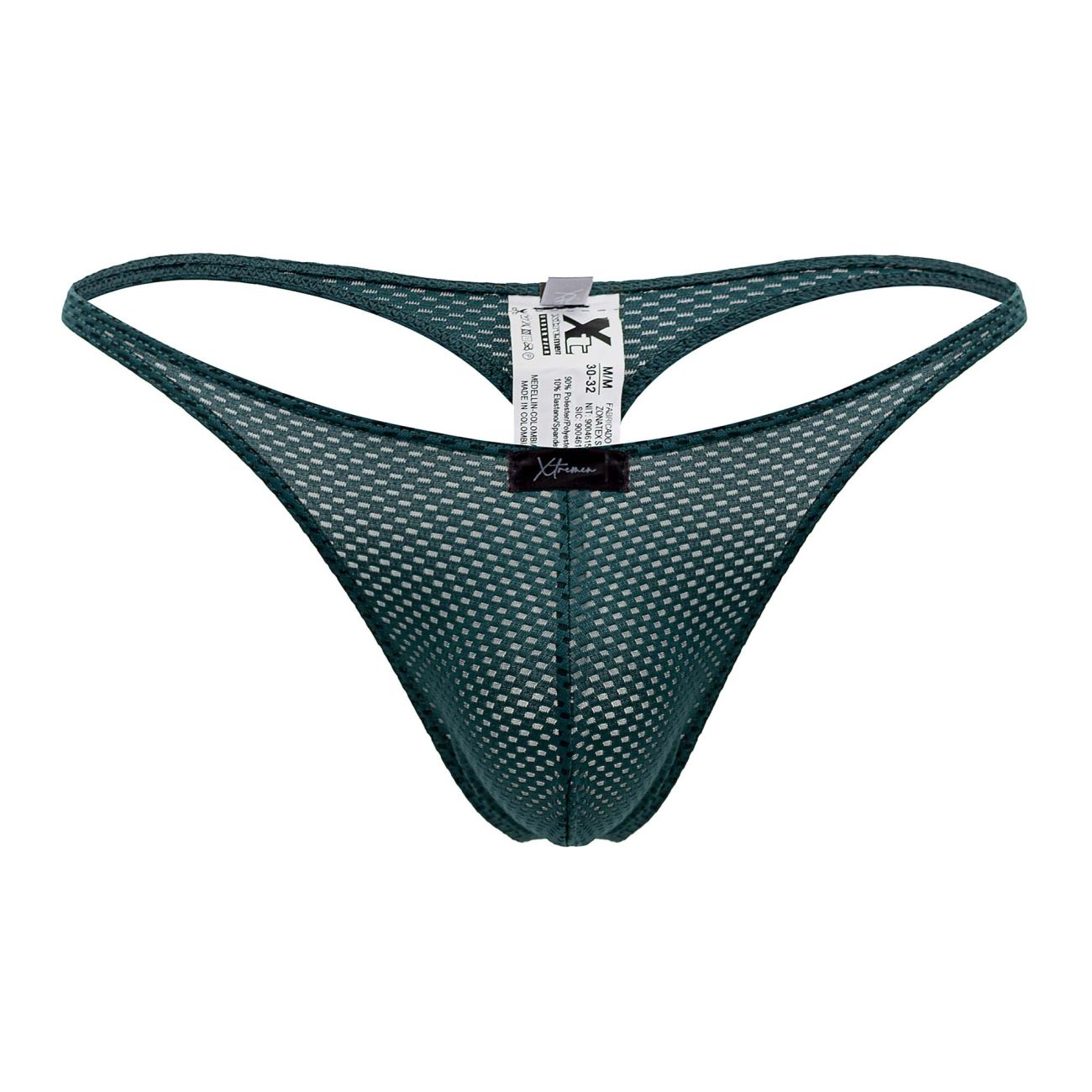 Xtremen 91185 Mesh Thongs Color Green