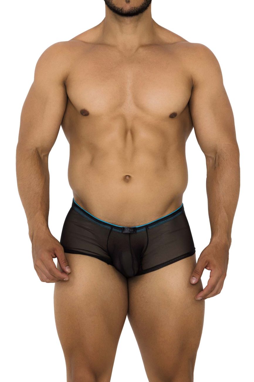 Boxer en tulle et maille Xtremen 91188 Couleur Noir