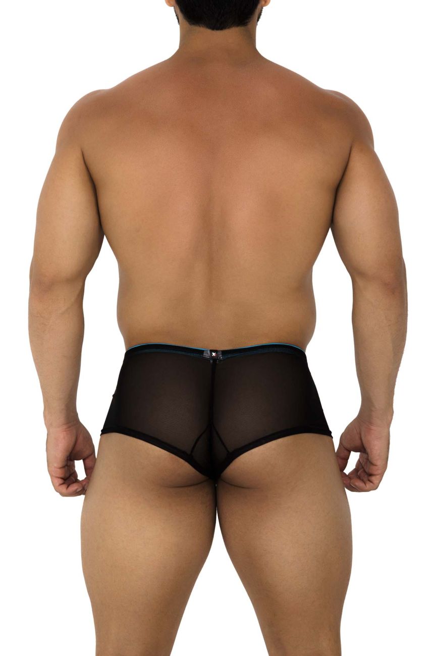 Boxer en tulle et maille Xtremen 91188 Couleur Noir