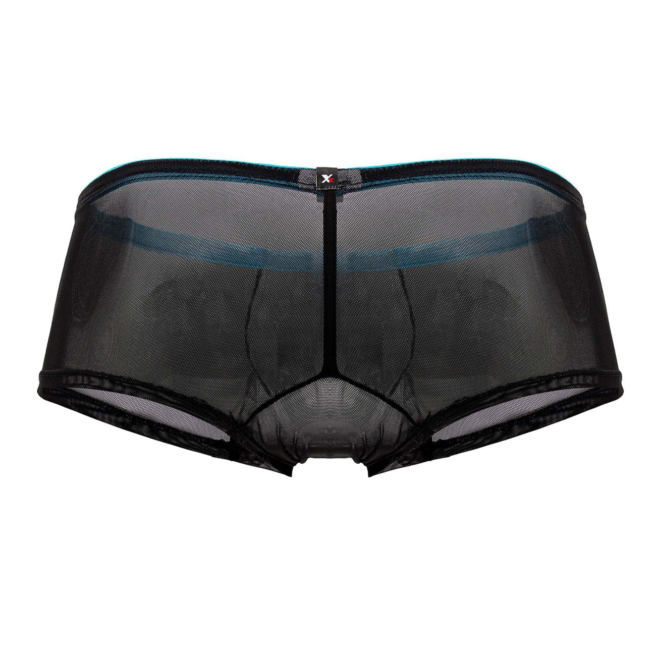 Boxer en tulle et maille Xtremen 91188 Couleur Noir