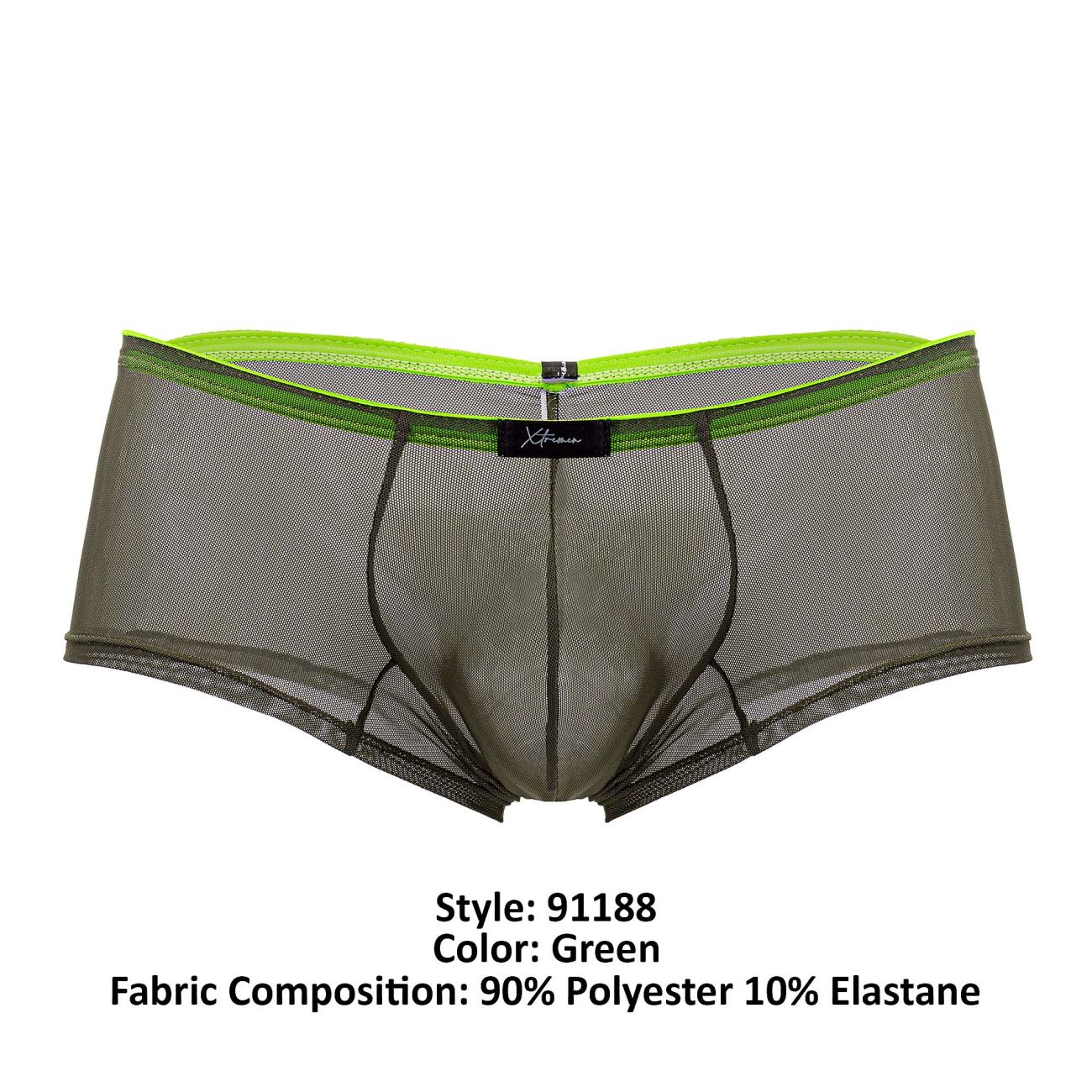 Xtremen 91188 Tüllnetz-Badehose, Farbe Grün