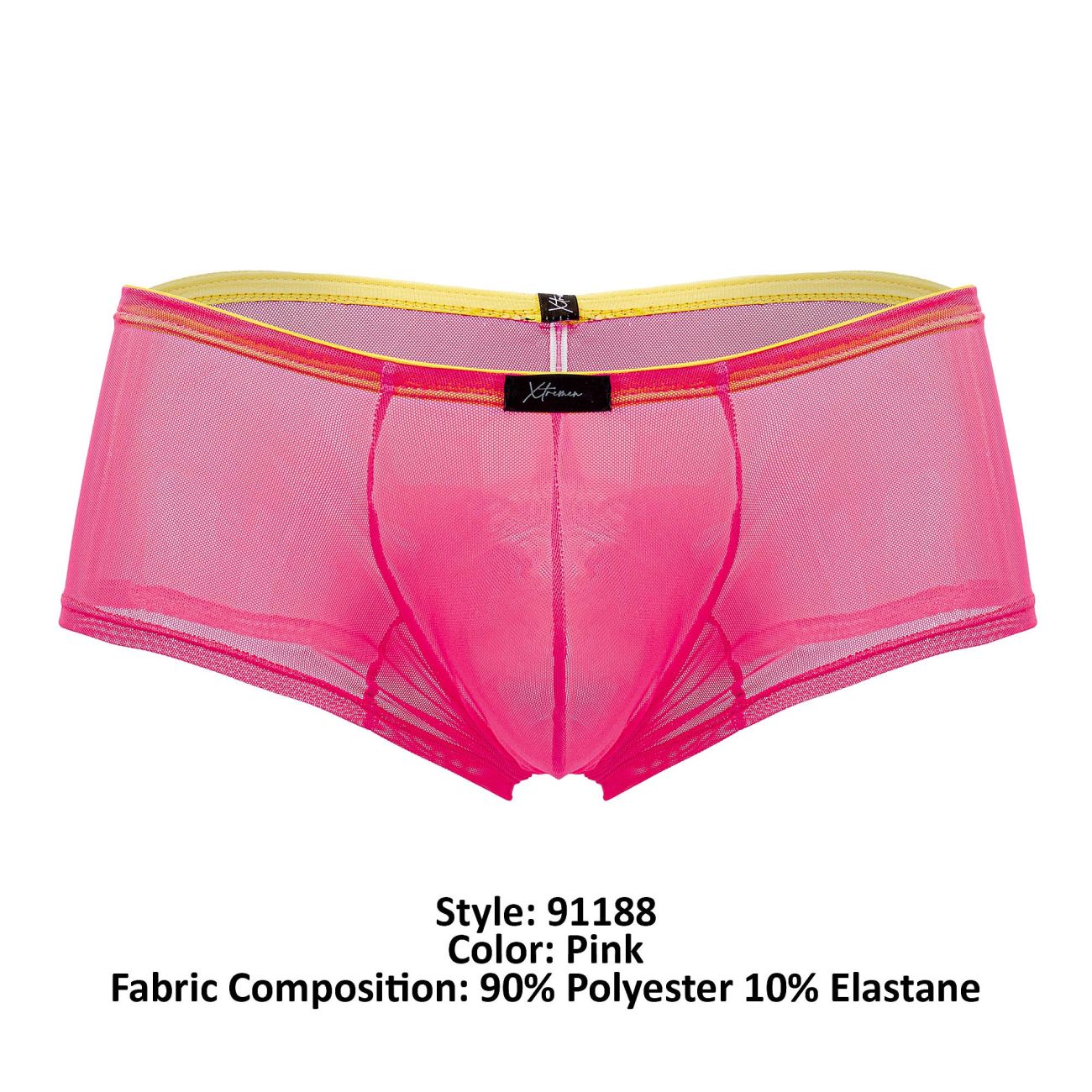 Xtremen 91188 Tüll-Netz-Badehose, Farbe Pink