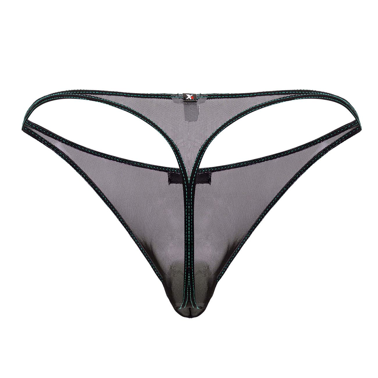 Xtremen 91189 Tulle Mesh Thongs Color Black