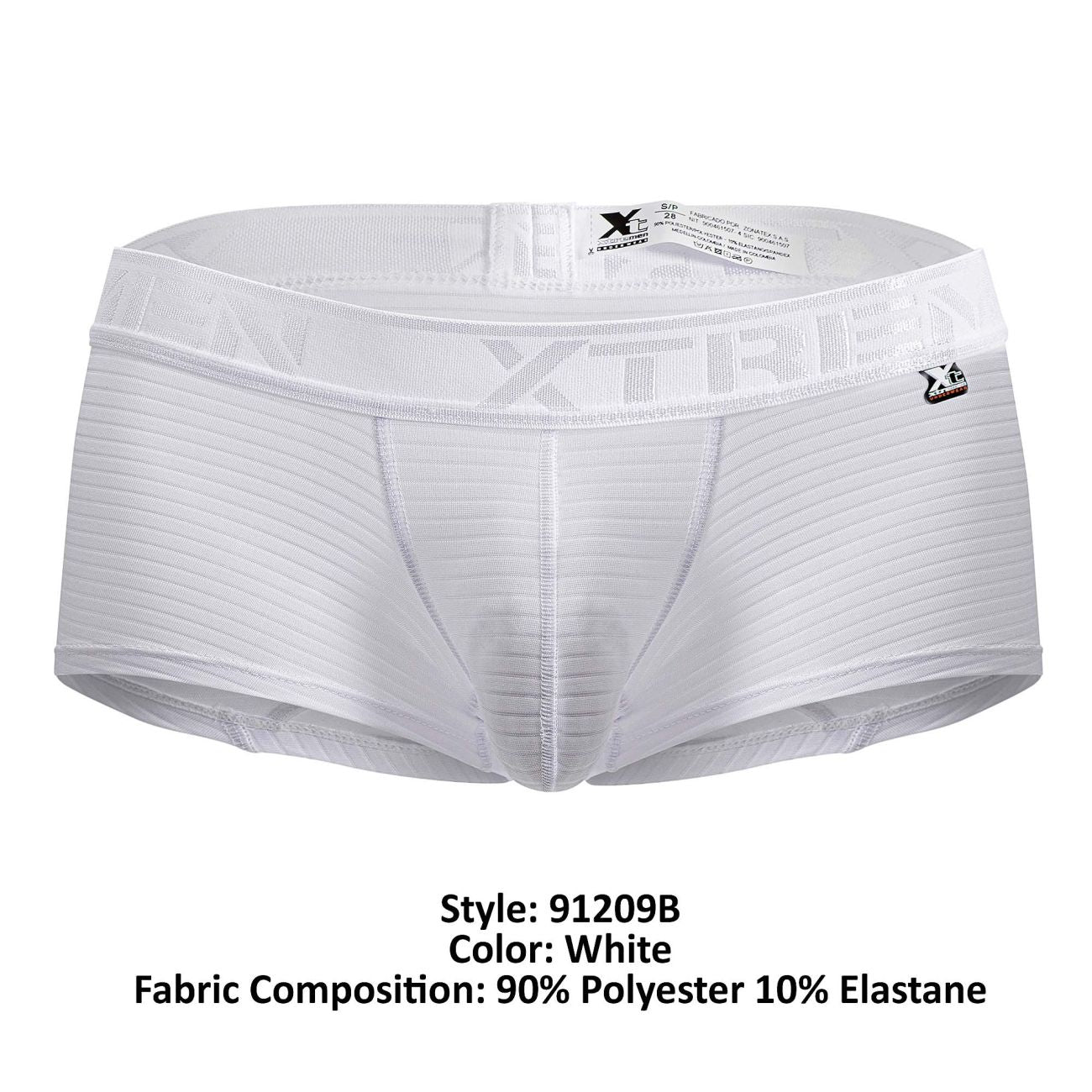 Xtremen 91209B Mikrofaser-Badehose, Farbe: Weiß