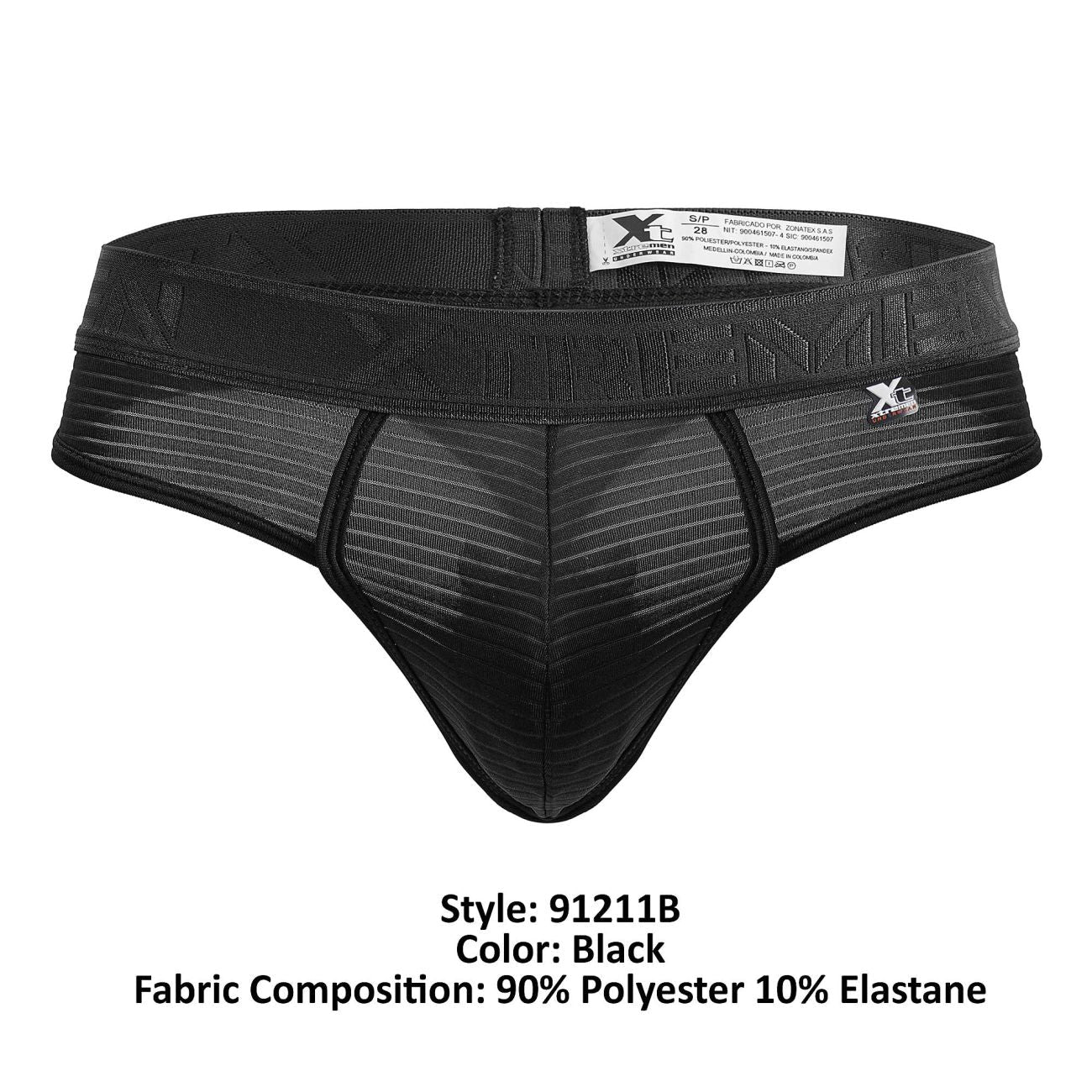 Xtremen 91211B Mikrofaser-Strings Farbe Schwarz